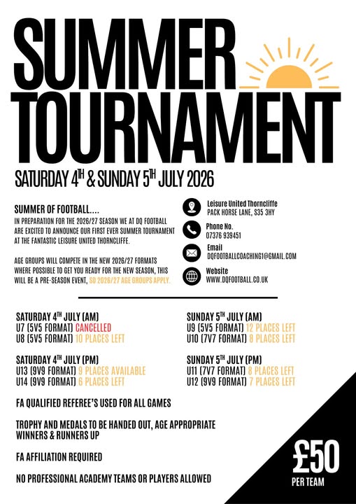 Summer Tournament 2026 listing