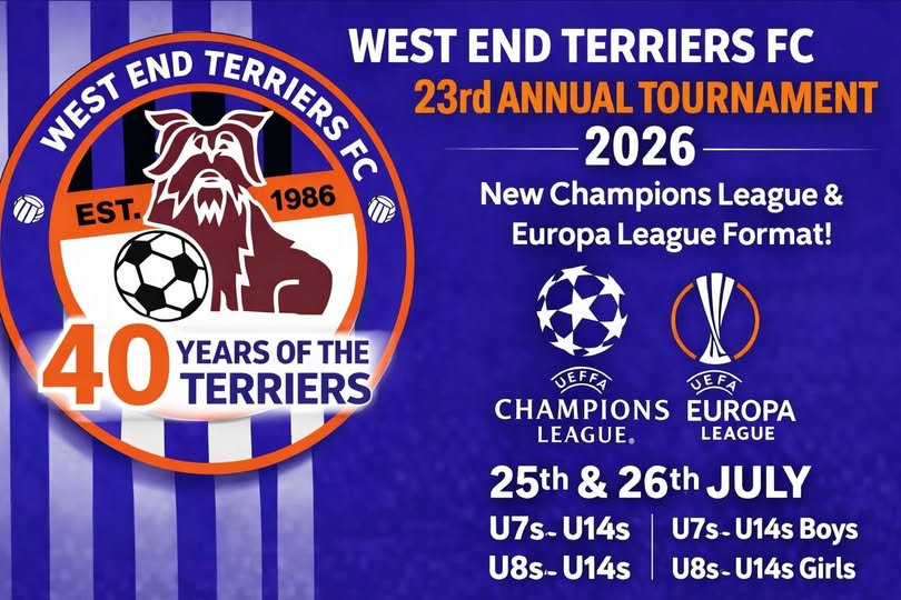 West End Terriers FC 23rd Annual Tournament listing