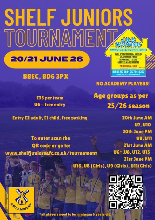 Shelf Juniors Tournament listing