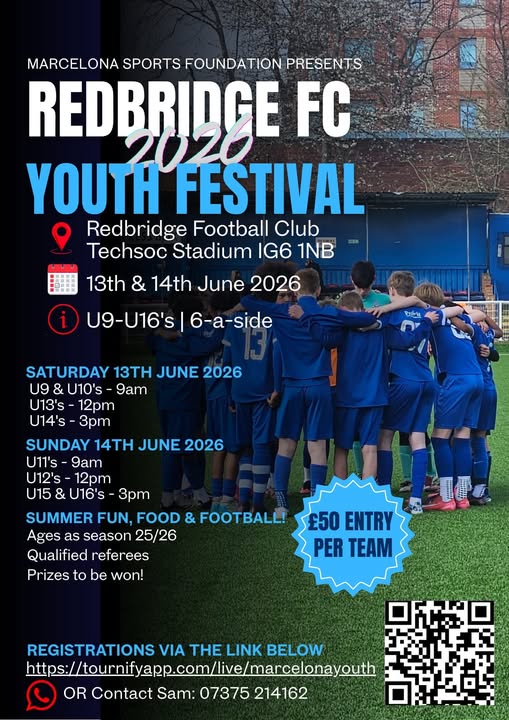 Redbridge FC Youth Festival flyer