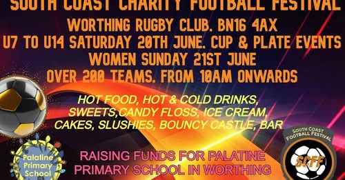 South Coast Charity Football Festival flyer