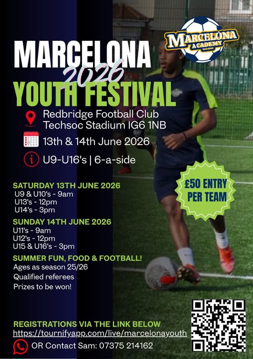 Marcelona Academy Youth Festival flyer