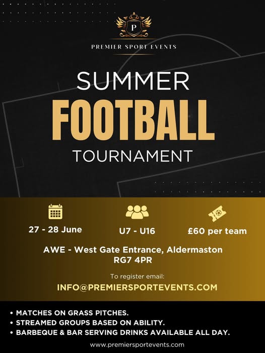 Premier Sport Events Summer Football Tournament 2026 flyer