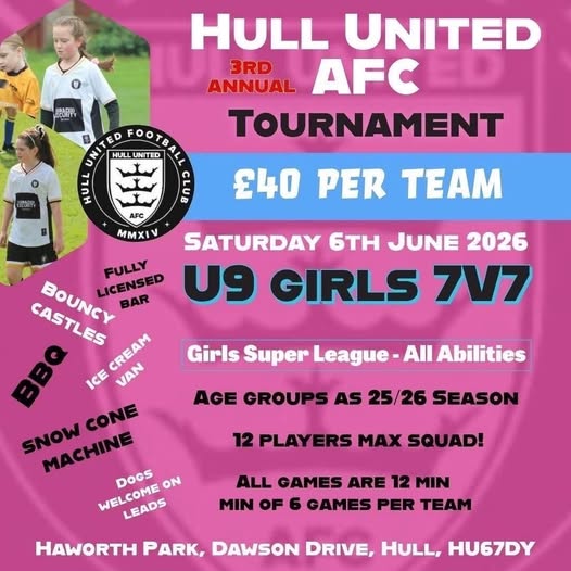 Hull United AFC 3rd Annual Tournament flyer