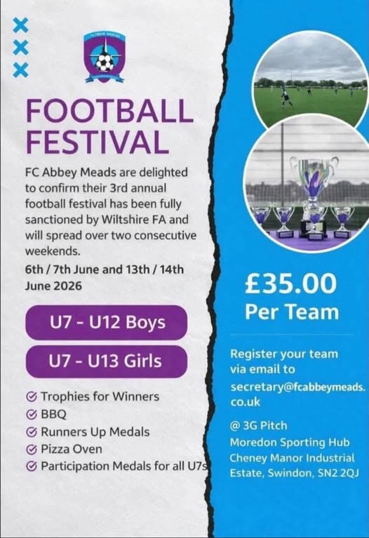 FC Abbey Meads Football Festival flyer